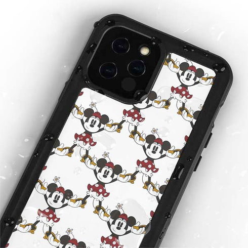 Disney Minnie Mouse Pattern Formation iPhone 12 Pro Waterproof Case