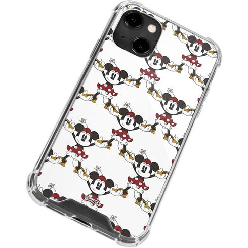 Disney Minnie Mouse Pattern Formation iPhone 14 Clear Case