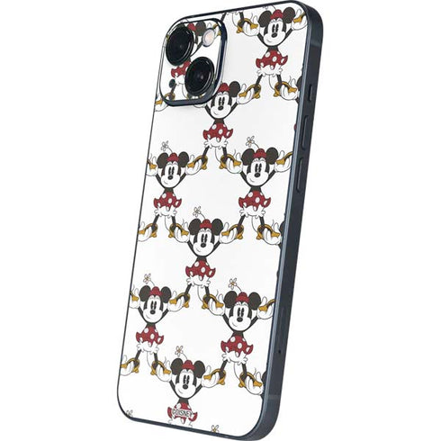 Disney Minnie Mouse Pattern Formation iPhone 15 Plus Skin