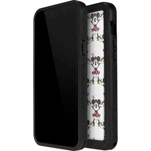 Disney Minnie Mouse Pattern Formation iPhone 14 Pro Max Waterproof Case