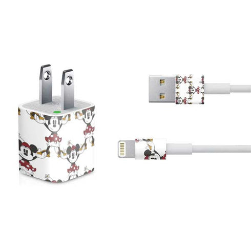 Disney Minnie Mouse Pattern Formation iPhone Charger (5W USB) Skin