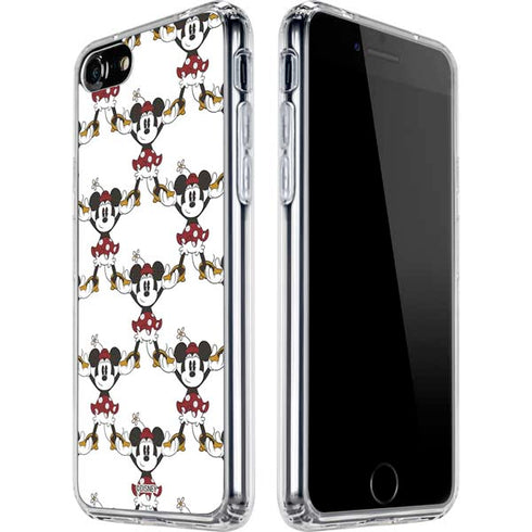 Disney Minnie Mouse Pattern Formation iPhone SE (2nd & 3rd Gen) Clear Case