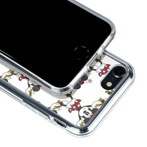 Disney Minnie Mouse Pattern Formation iPhone SE (2nd & 3rd Gen) Clear Case
