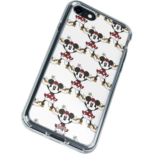 Disney Minnie Mouse Pattern Formation iPhone SE (2nd & 3rd Gen) Clear Case