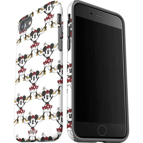 Disney Minnie Mouse Pattern Formation iPhone SE (2nd & 3rd Gen) Pro Case