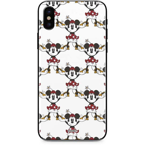 Disney Minnie Mouse Pattern Formation iPhone X Skin