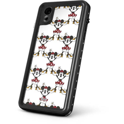 Disney Minnie Mouse Pattern Formation iPhone XR Waterproof Case