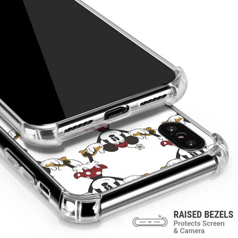 Disney Minnie Mouse Pattern Formation iPhone XS Max Clear Case