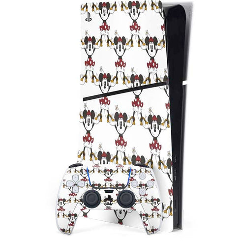 Disney Minnie Mouse Pattern Formation PS5 Slim Digital Edition Bundle Skin