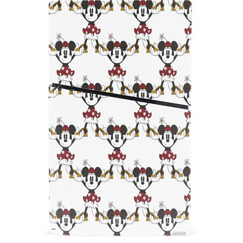 Disney Minnie Mouse Pattern Formation PS5 Slim Digital Edition Console Skin