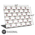 Disney Minnie Mouse Pattern Formation Universal Laptop 11in (8.8 x 6.2in) Skin