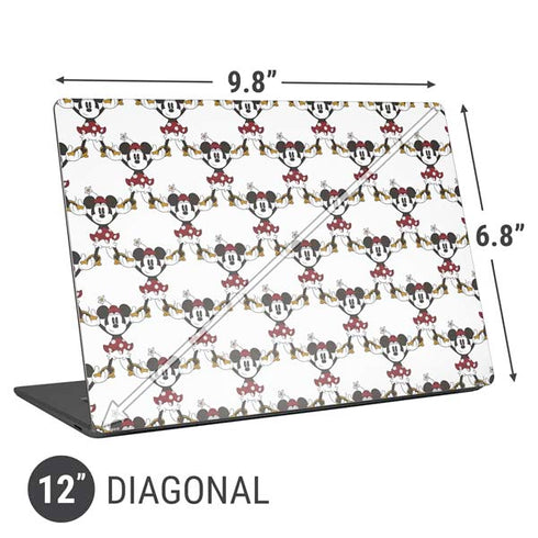 Disney Minnie Mouse Pattern Formation Universal Laptop 12in (9.8 x 6.8in) Skin