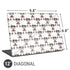 Disney Minnie Mouse Pattern Formation Universal Laptop 12in (9.8 x 6.8in) Skin