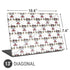 Disney Minnie Mouse Pattern Formation Universal Laptop 13in (10.6 x 7.6in) Skin