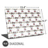 Disney Minnie Mouse Pattern Formation Universal Laptop 16.6in (13.4 x 9.7in) Skin