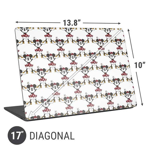Disney Minnie Mouse Pattern Formation Universal Laptop 17in (13.8 x 10in) Skin