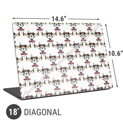 Disney Minnie Mouse Pattern Formation Universal Laptop 18in (14.6 x 10.6in) Skin