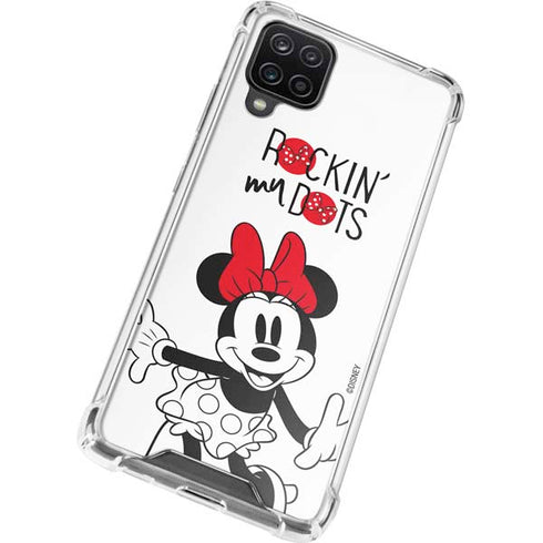 Disney Minnie Mouse Rockin My Dots Galaxy A12 Clear Case