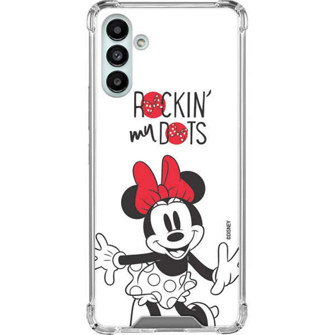 Disney Minnie Mouse Rockin My Dots Galaxy A13 5G Clear Case