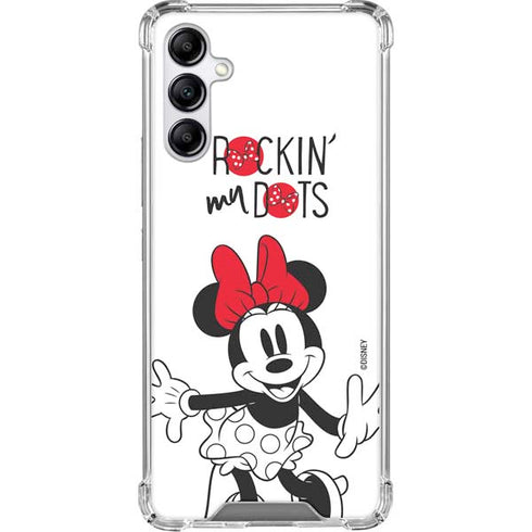 Disney Minnie Mouse Rockin My Dots Galaxy A15 5G Clear Case