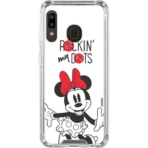 Disney Minnie Mouse Rockin My Dots Galaxy A30 Clear Case