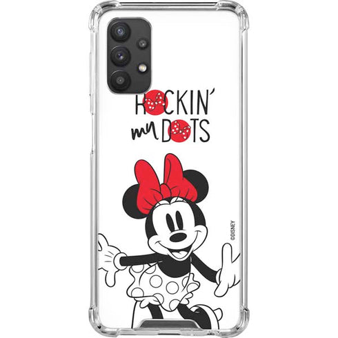 Disney Minnie Mouse Rockin My Dots Galaxy A32 5G Clear Case