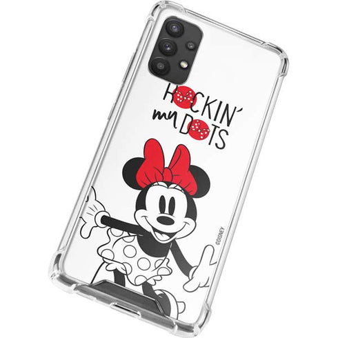 Disney Minnie Mouse Rockin My Dots Galaxy A32 5G Clear Case