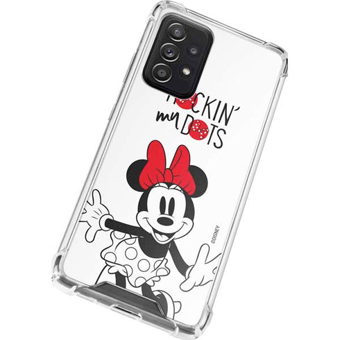 Disney Minnie Mouse Rockin My Dots Galaxy A52 5G Clear Case
