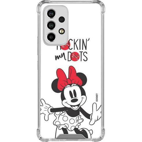 Disney Minnie Mouse Rockin My Dots Galaxy A53 5G Clear Case