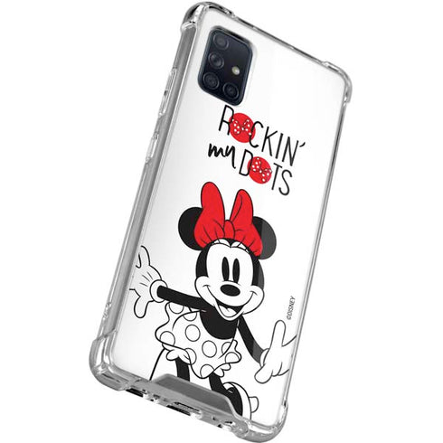 Disney Minnie Mouse Rockin My Dots Galaxy A71 5G Clear Case