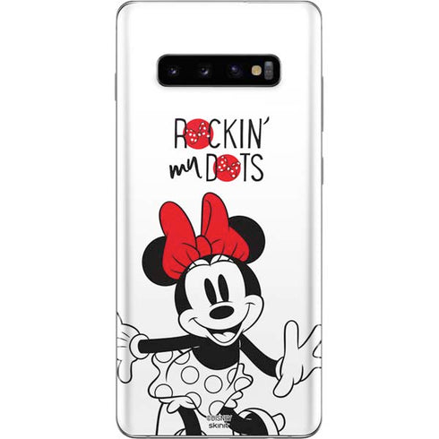 Disney Minnie Mouse Rockin My Dots Galaxy S10 Plus Skin