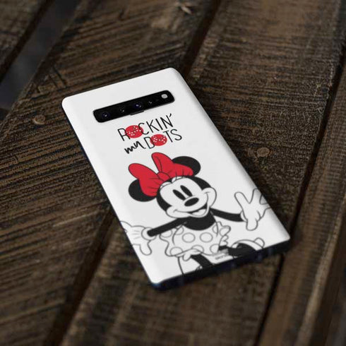 Disney Minnie Mouse Rockin My Dots Galaxy S10 Skin