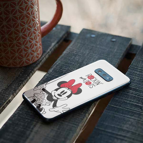 Disney Minnie Mouse Rockin My Dots Galaxy S10e Skin