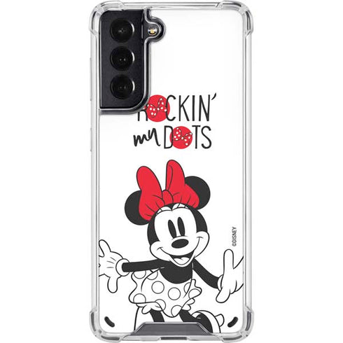 Disney Minnie Mouse Rockin My Dots Galaxy S21 5G Clear Case
