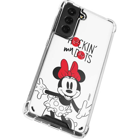 Disney Minnie Mouse Rockin My Dots Galaxy S21 5G Clear Case