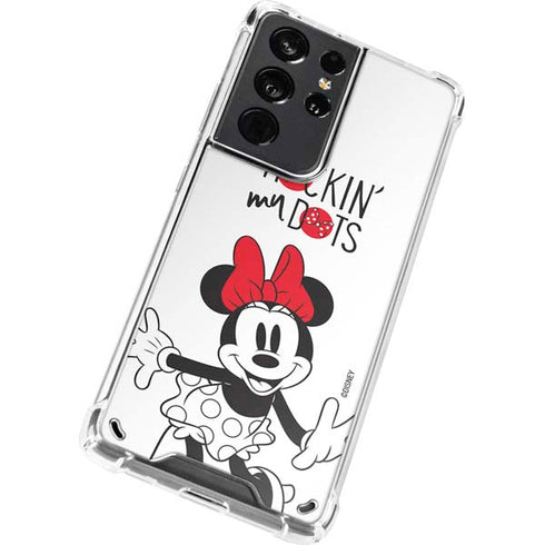 Disney Minnie Mouse Rockin My Dots Galaxy S21 Ultra 5G Clear Case