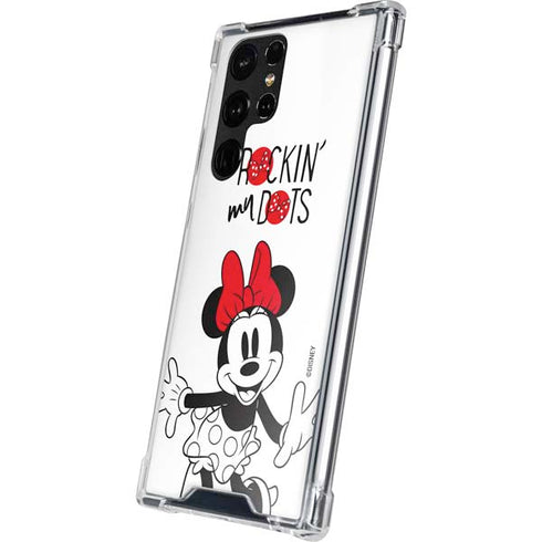 Disney Minnie Mouse Rockin My Dots Galaxy S22 Ultra Clear Case