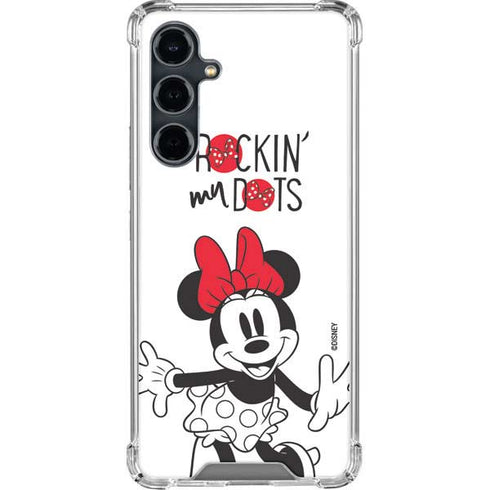 Disney Minnie Mouse Rockin My Dots Galaxy S23 FE Clear Case