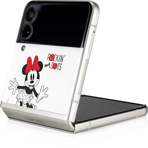 Disney Minnie Mouse Rockin My Dots Galaxy Z Flip3 5G Skin