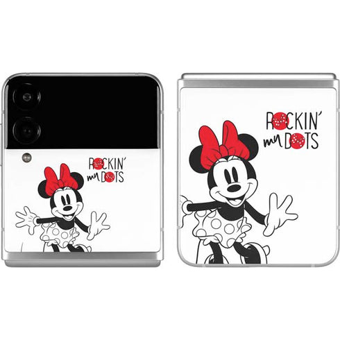 Disney Minnie Mouse Rockin My Dots Galaxy Z Flip4 5G Skin