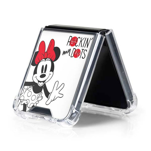 Disney Minnie Mouse Rockin My Dots Galaxy Z Flip5 5G Clear Case