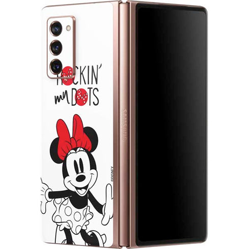 Disney Minnie Mouse Rockin My Dots Galaxy Z Fold2 5G Skin