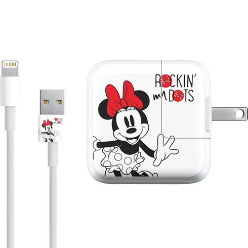 Disney Minnie Mouse Rockin My Dots iPad Charger (10W USB) Skin