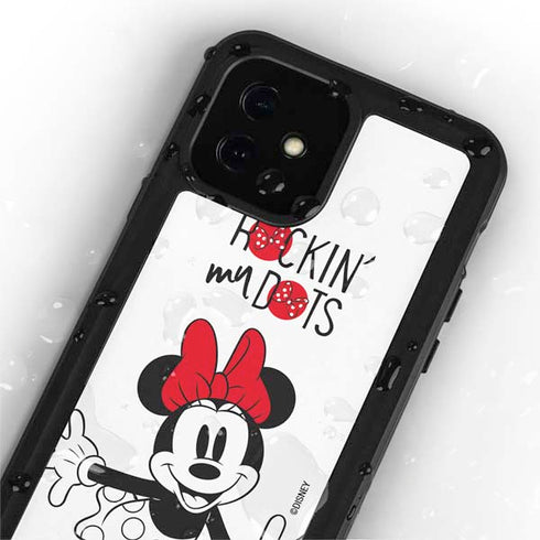 Disney Minnie Mouse Rockin My Dots iPhone 12 Mini Waterproof Case