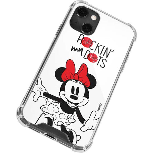 Disney Minnie Mouse Rockin My Dots iPhone 14 Plus Clear Case