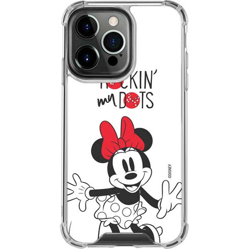 Disney Minnie Mouse Rockin My Dots iPhone 14 Pro Clear Case