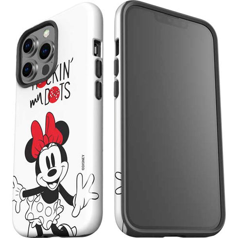 Disney Minnie Mouse Rockin My Dots iPhone 14 Pro Impact Case