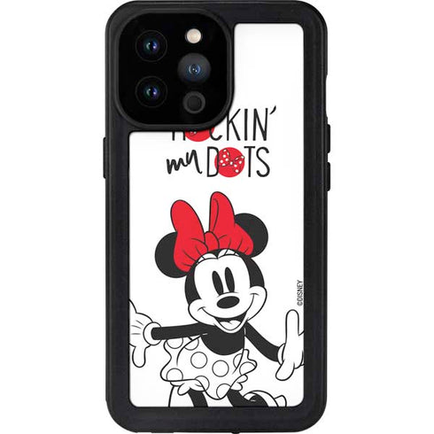 Disney Minnie Mouse Rockin My Dots iPhone 14 Pro Max Waterproof Case