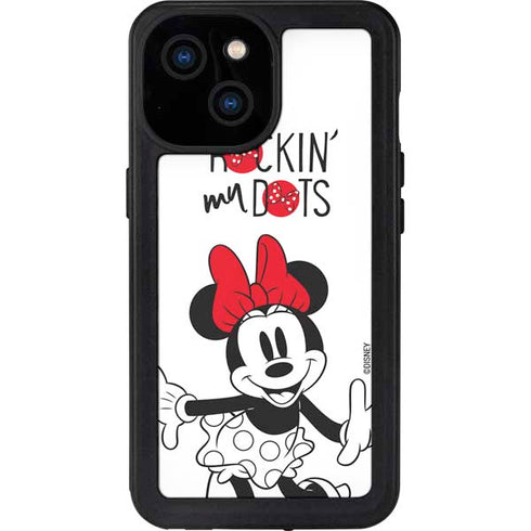 Disney Minnie Mouse Rockin My Dots iPhone 15 Waterproof Case