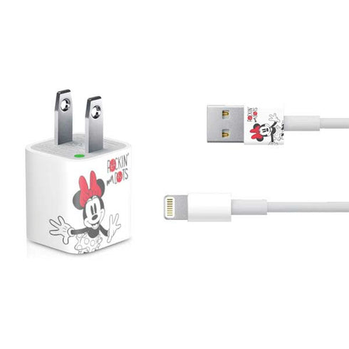 Disney Minnie Mouse Rockin My Dots iPhone Charger (5W USB) Skin